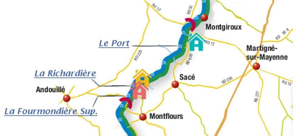 SaceEcluse Le Port, Etape Velofrancette住宿加早餐旅馆 外观 照片